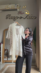 Kalikar Fendi Crush with Zari & Sequins Embroidered work - KLM10