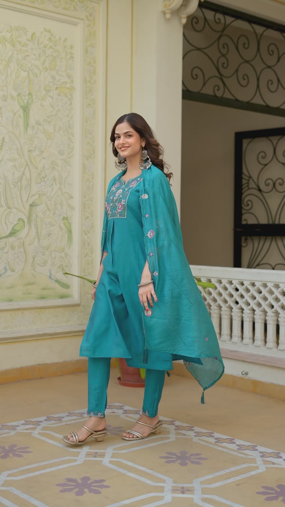 Kalikar Pure Viscose Mango Silk Kurta Set  (Stitched) KADV-144