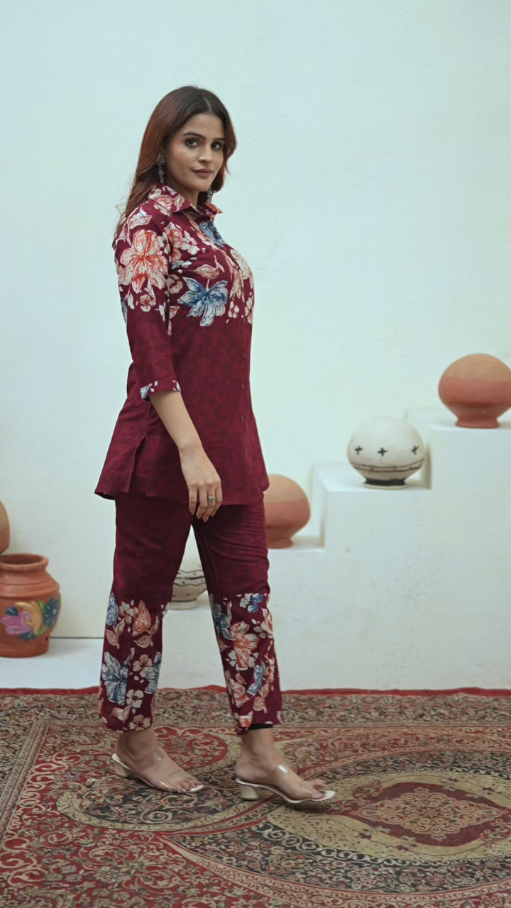 Elegant Straight Co-ords Sets KADVA-129