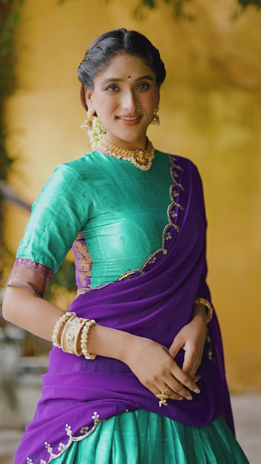 Kalikar Zari Weaving Work Lehenga With Blouse-2028