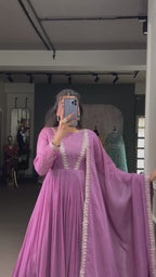 Kalikar Silver Glory (Crunchy) Hotfix With Sequins and Thread Embroidery Work Lace Touch Up - 5500