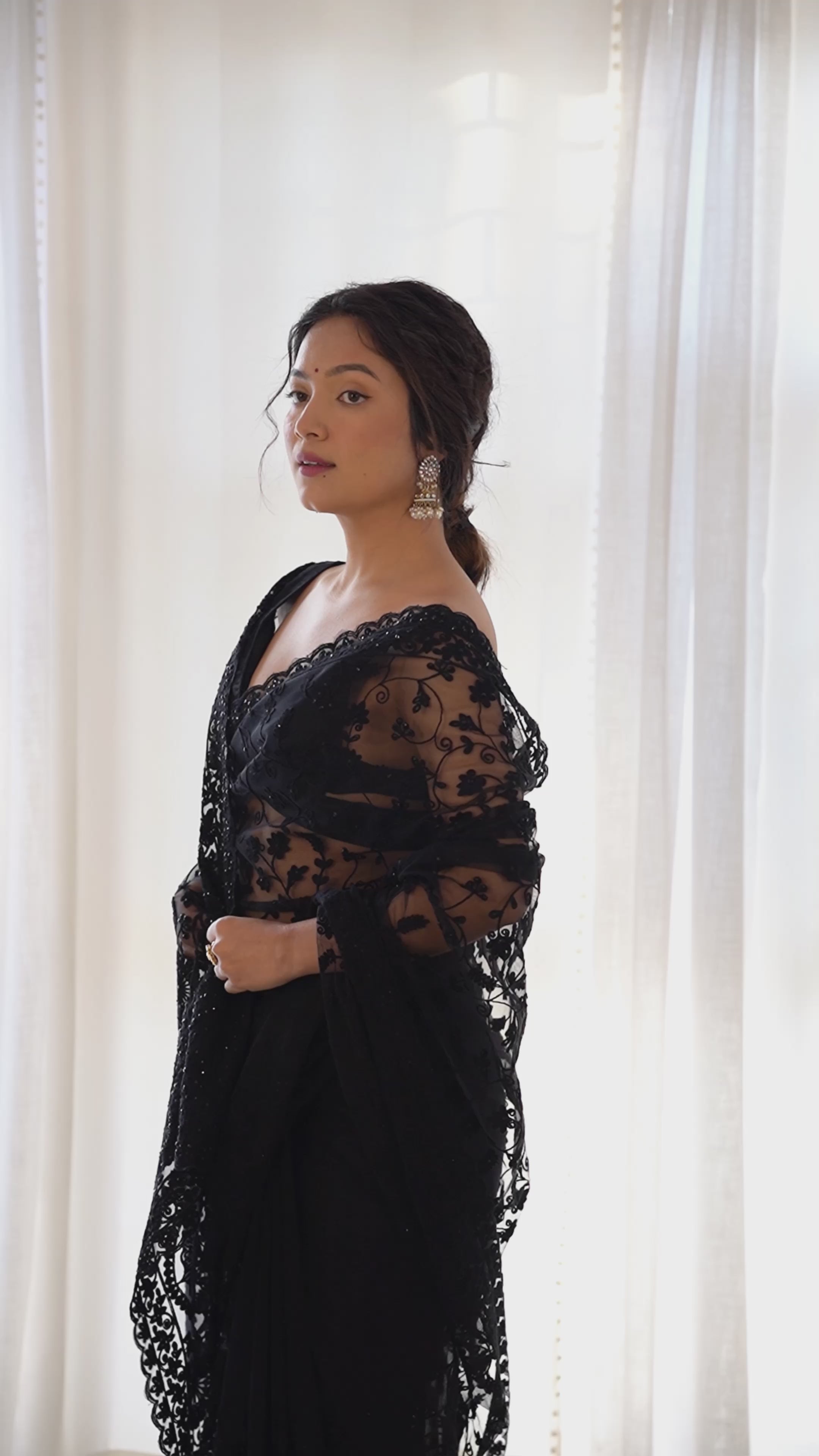 Kalikar RV Maharani Heavy Butterfly Net - Black