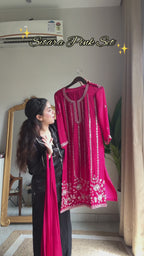 Kalikar Fendi Crush with Zari & Sequins Embroidered work - KLM04