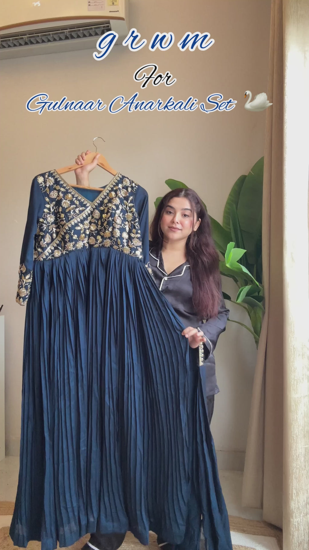 Kalikar Fendi Crush with Zari & Sequins Embroidered work - KLM09