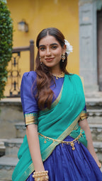 Kalikar Harvani  Zari Weaving Work Lehenga With Blouse-2029